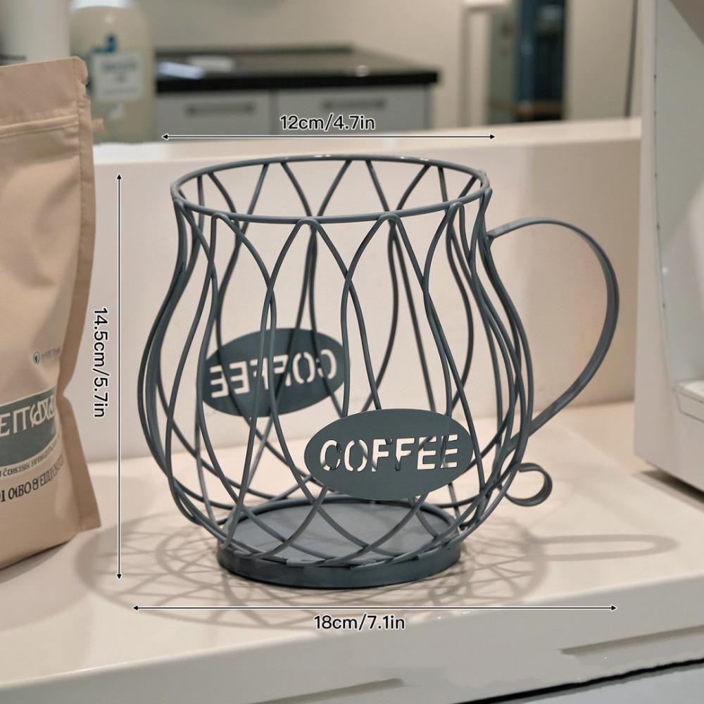 Large Capacity Coffee Capsule Holder Coffee Pod Holder Coffee Creamer Container Irregular Shape Coffee Pod Storage Cup