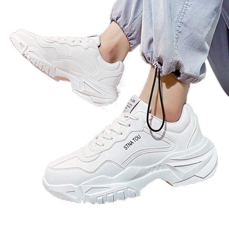 Autumn Breathable Men's Shoes 2025 New Little White Shoes Winter Trend Versatile Men's Leisure Sports Dad Trendy Shoes