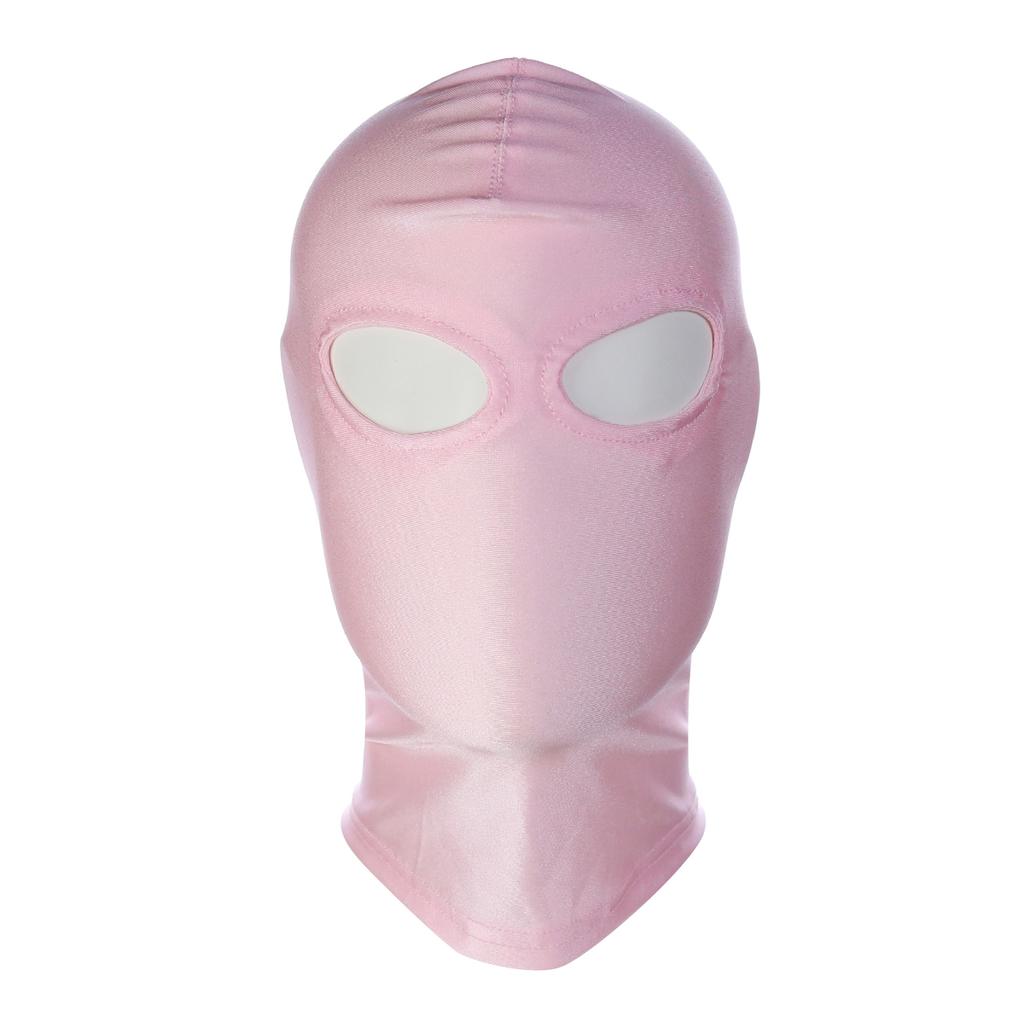 Pink Fetish Harness Head Hood Slave Game Open Eyes Mouth Face Mask Erotic Sex Toys Role Play for Couples Master Gay Adult