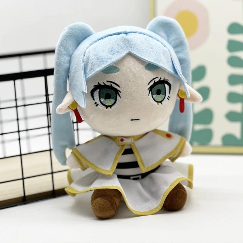 Frieren Oltre la Fine del Viaggio Peluche Anime Peluche Frieren Fren Stark Bambole Imbottite Figura Peluche Regali di Compleanno Natale per Bambini
