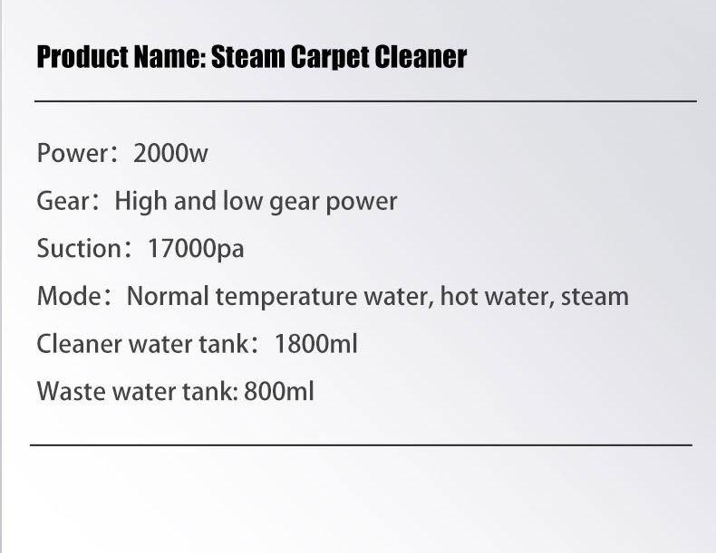 High Suction Wet/Dry Vacuum Cleaner for Fabric, Carpet, and Sofa with Spray Wash and Brush.