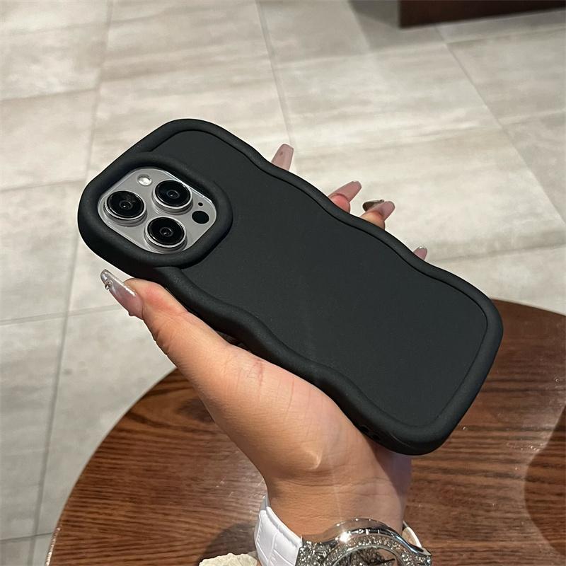Case For Xiaomi Poco M7 PRO 5G F7 X6 X7 Pro X5 X3 M3 M4 M6 Mi 14 14T Pro Candy Solid Color Bumper Wave Side Silicone Cover