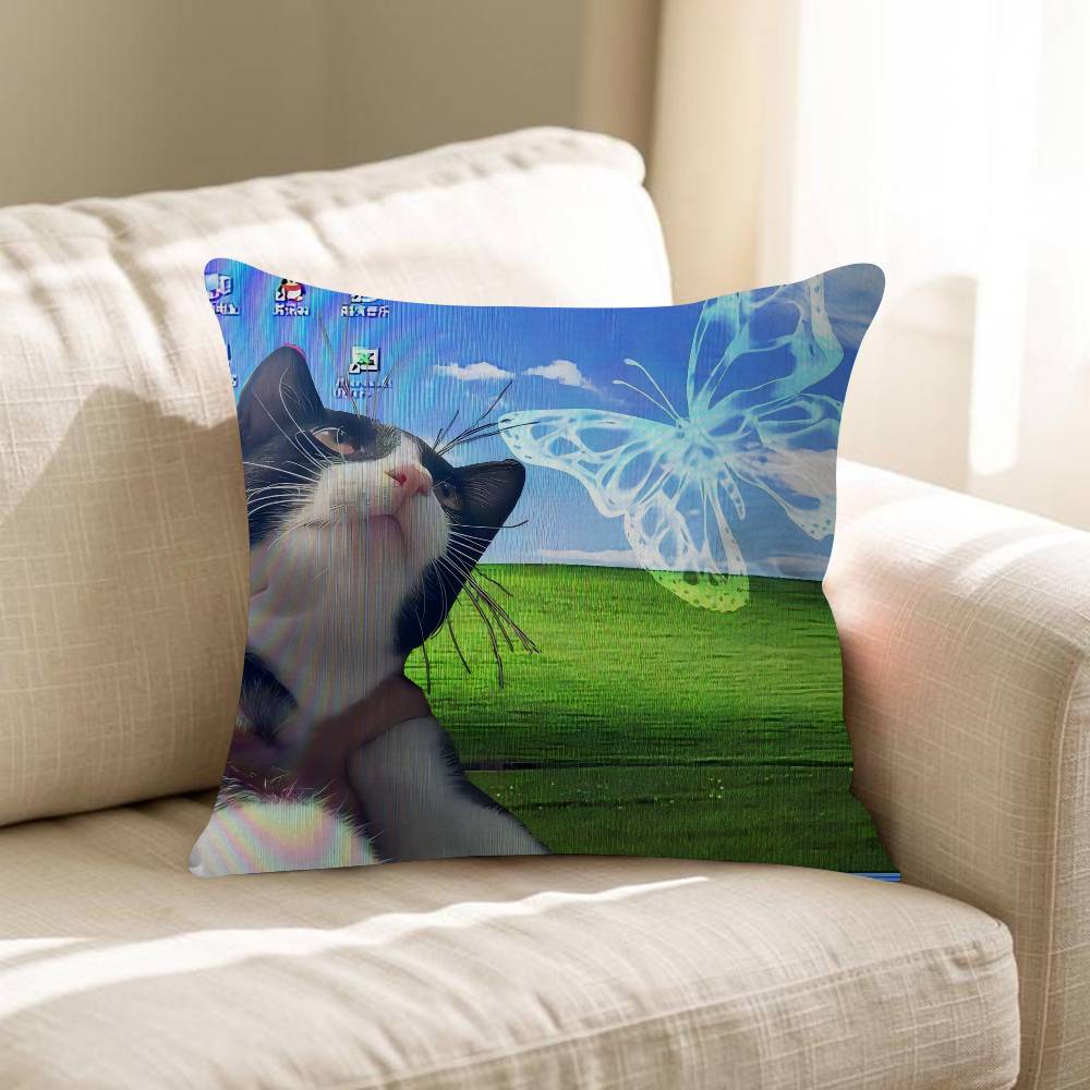 Frutiger Aero Art Pillow Anime Pillow Sofa Bed Head Pillow Cover Cushion Cover Fashion