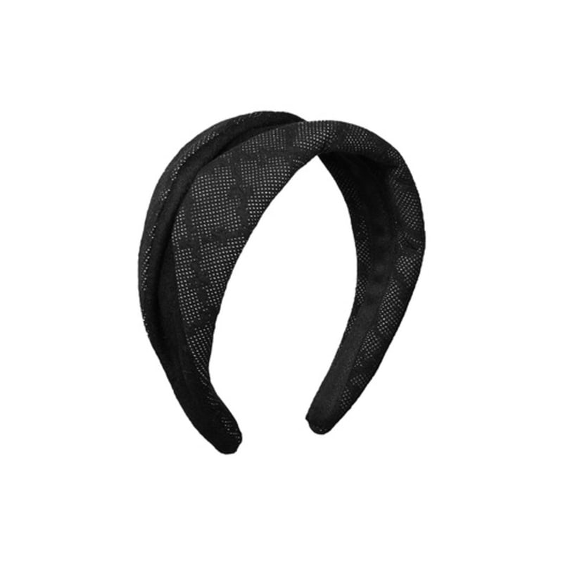 Brown Hat [serre-tete] Folding Fascinator - Black