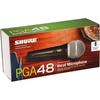 Shure Sure Dynamic Vocal Microphone: Cardioid/ Switch/ XLR-XLR Cable Included PGA48-XLR-J Black [...