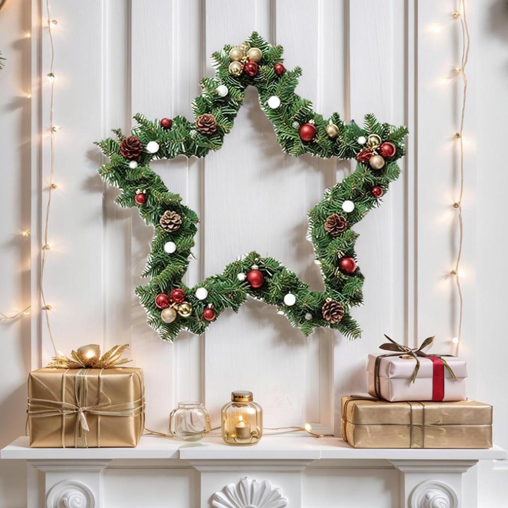 Metal Rings 8 Inch Star Shape Crafts Ring 5 Pieces Dream Catcher Crafting Tool for Crafts Floral Centerpieces Birthday Wedding