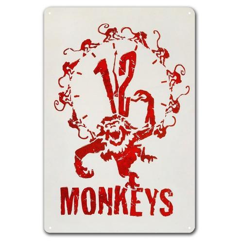 

1w12 Twelve Monkeys Bruce Willis Movie Metal Poster Tin Sign 20x30cm Platealuminum aluminum 20x30cm