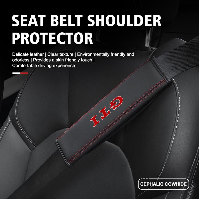 QEJMX1 For Volkswagen VW Car Seat Belt Shoulder Cover Protection Pads Accessor Golf 4 5 6 7 GTI Tiguan Passat B5 B6 B7 CC Jetta MK5