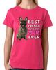 Melhor Mãe de Bulldog Francês de Sempre T-Shirt Feminina Presente para Cão Amante de Animais de Estimação Camiseta de Mãe