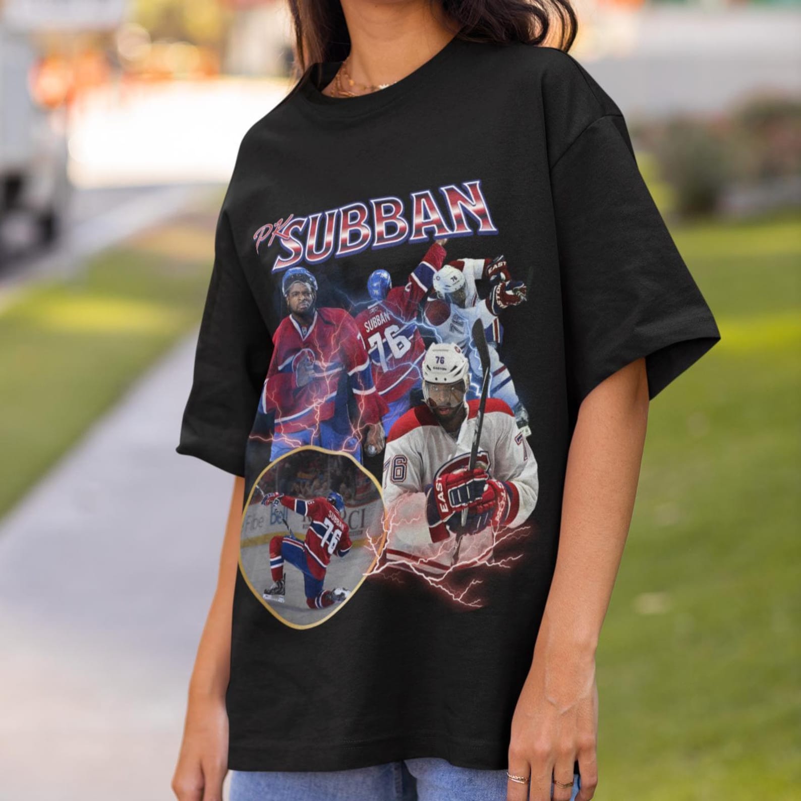 PK Subban Vintage 90s Montreal Canadiens Habs NHL Hockey Design Retro Bootleg Gift Classic Graphic Unisex T-Shirt Limited Edition Habs Shirt XL