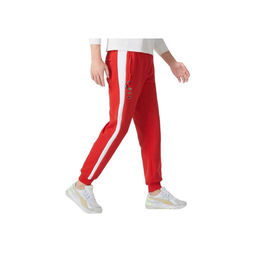 Puma Cny Dragon Year Series Color Block Elastic Waist Running Fitness Training Knitted Pants Unisex Pants Red 625835-11