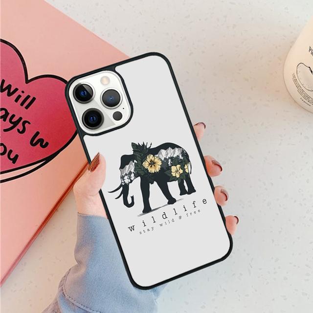 African Elephant Silhouette Phone Case For iPhone 17 Air 15 16 16e 11 12 13 14 Pro Max Cover For iPhone 17 Air Max Plus Fundas