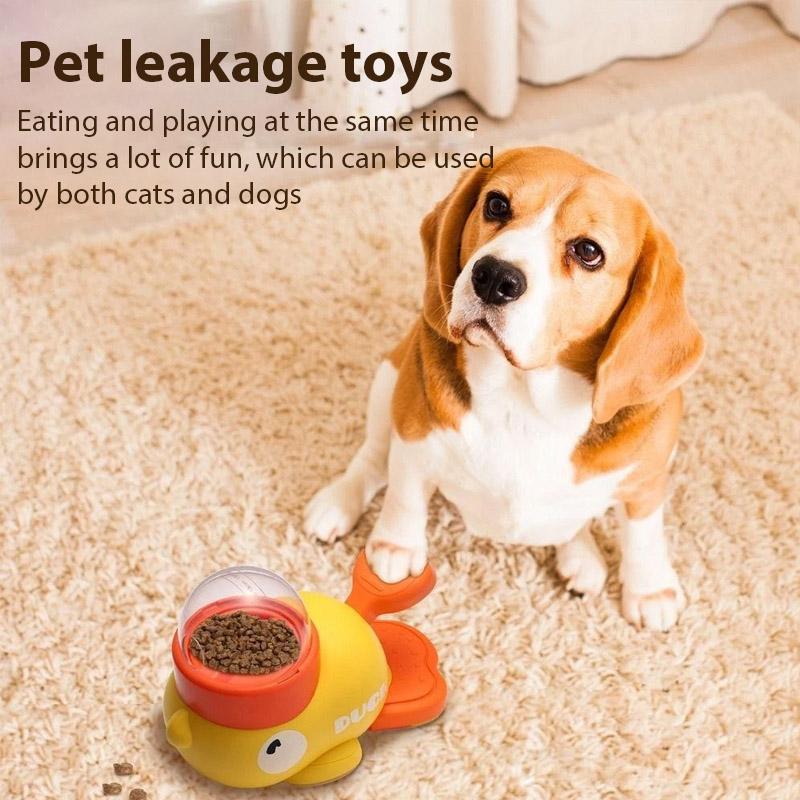 Dog Puzzle Feeder Freeze-Dried Launcher Pet Self-Service Food Treat Dispenser Interactive Toy for Dog Training Mental Enrichment