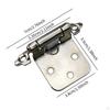 10 Pack Closing Cabinet Hinges for Kitchen Door, Semi Concealed