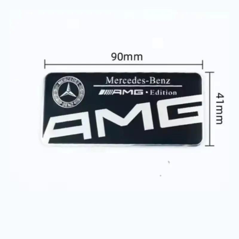 3D Aluminum Car Body Trunk Decoration Badge Sticker Auto Accessories AMG W108 W124 W126 W140 CLE A B C D Class For Mercedes Benz