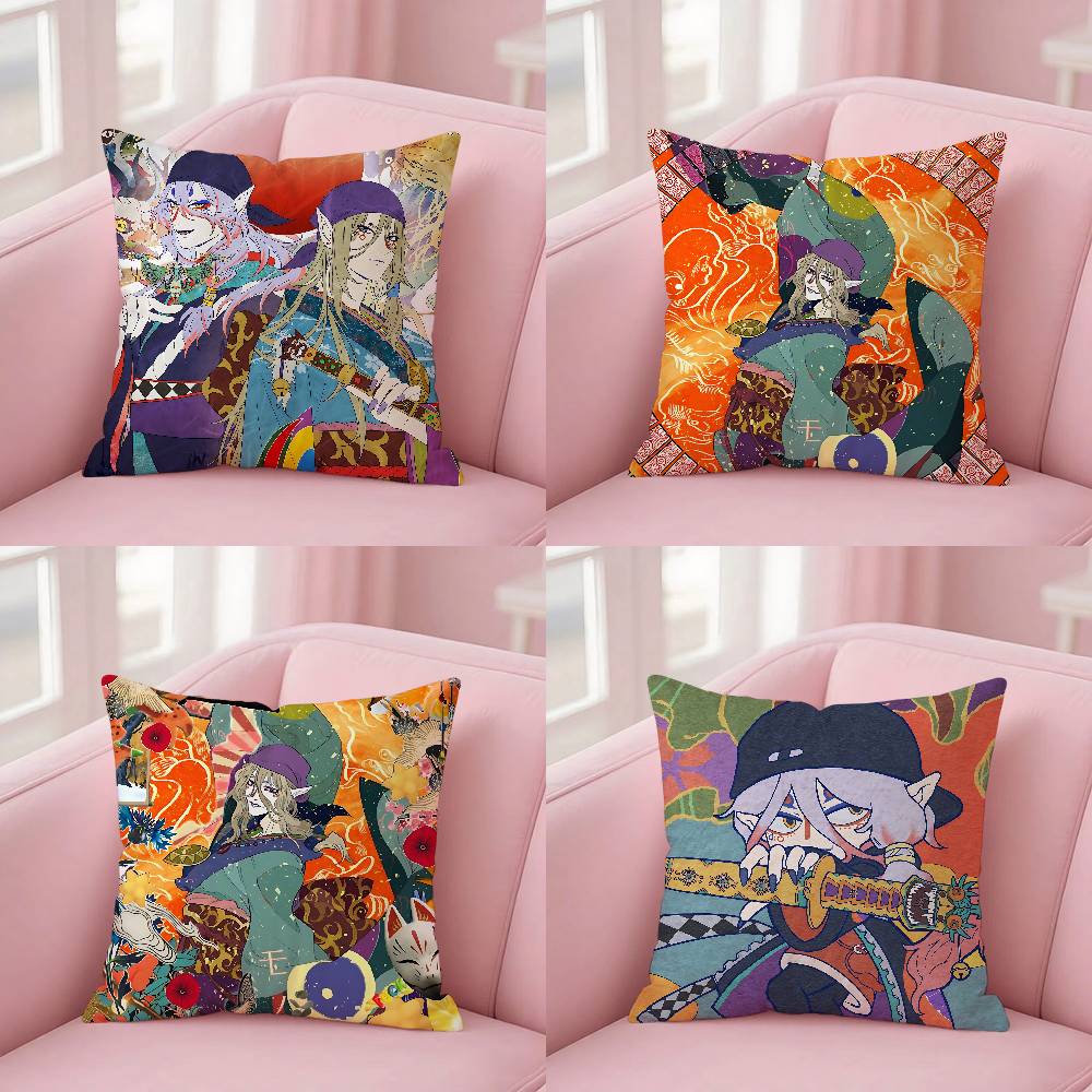 Mononoke Kusuriuri Pillow Case Pillowcases Home Decor Living Room Decor Cushion Covers