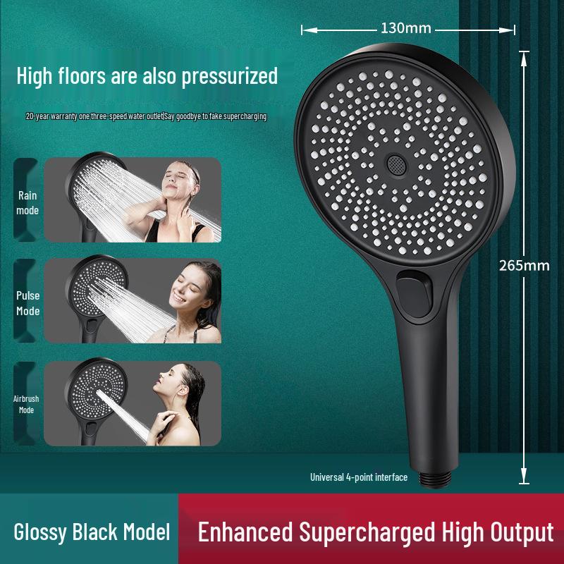 German High-Pressure Rainfall Shower Head Set - Extra Strong Water Output for Household Bathrooms