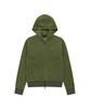 Aakam Rhinestone Velor Zip-Up Hoodie (Green)