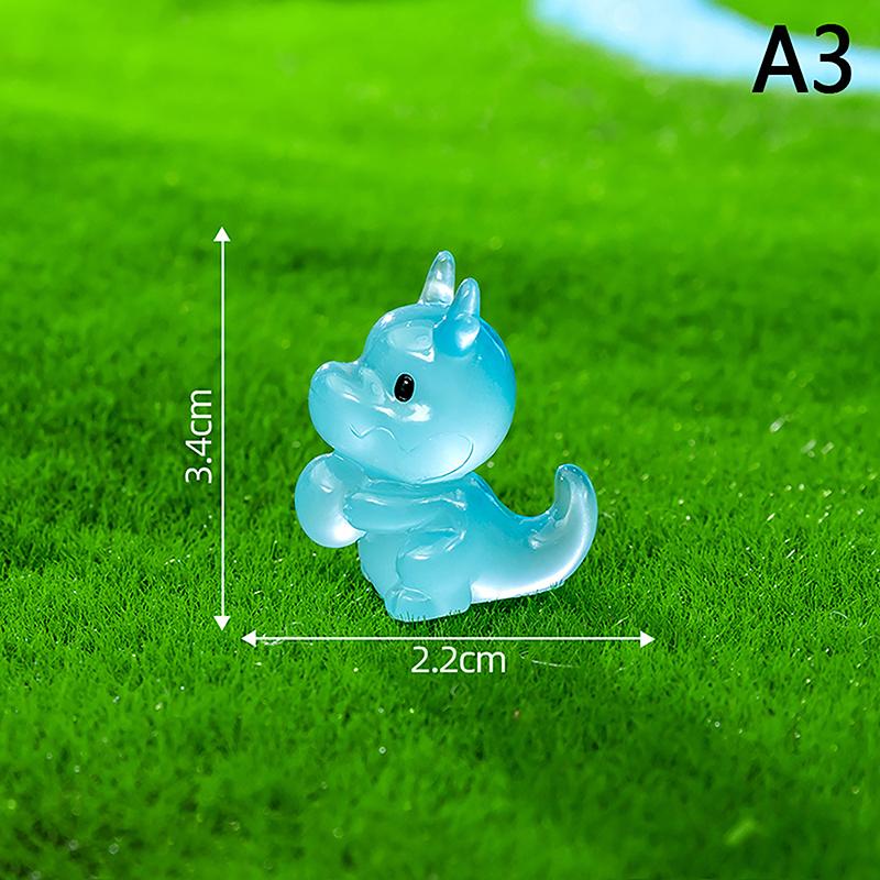 Figurine Miniature Luminous Egg-Holding Dinosaur Cartoon Micro Landscape Ornaments For Fish Tank Aquarium Accessories
