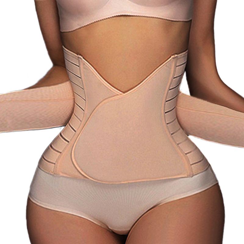 Kvinners postpartum mage slanke belte med elastisk midjetrener kroppsformer abdominal sport lendevirvelleddsbeskytter svettebelte