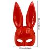 Halloween Bunny Masque Long Ears Rabbit Half Masque For Birthday Easter Halloween Masquerade Cosplay Party Costume Accessory