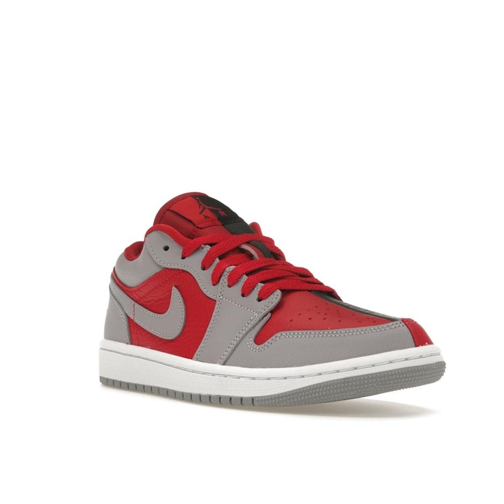 Air Jordan 1 Low SE Split - Gym Red Cement Grey Women Sneakers Black White DR0502-600