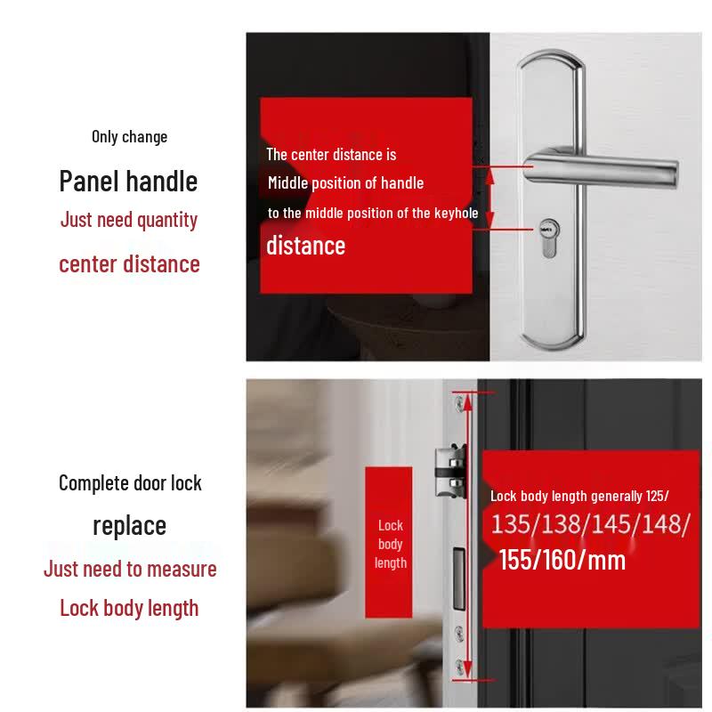 Stainless Steel Universal Interior Door Lock
