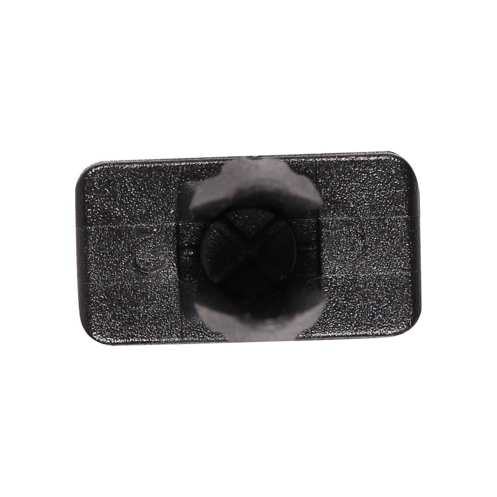 ECF2054 10 Pieces Push Type Retainer for Mercedes Black Nylon Head Size: 15x8.33mm Stem Length: 12.8mm Fits Into: 7.5mm