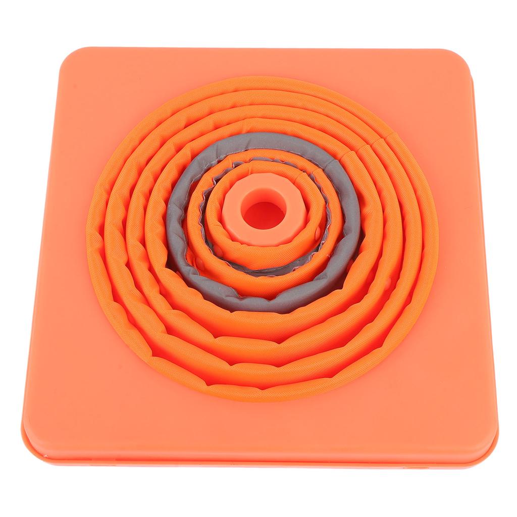 17.72in Traffic Cone Reflective Portable Bright Orange Multipurpose Foldable Road Cone for Garage