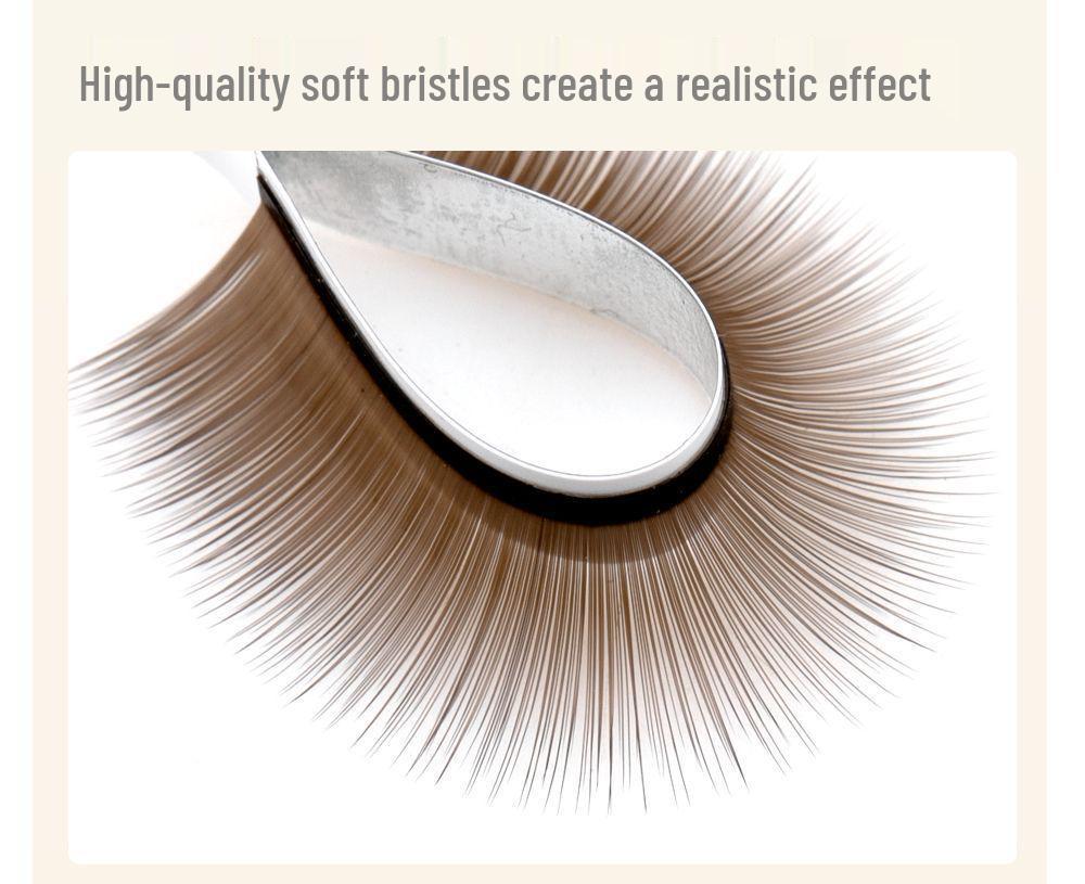 0.05 Caramel Brown Fox-like Eyelash Extensions - Matte, Soft, No-Root Shedding, Chinese-Style, Salon-Quality Camellia Lash