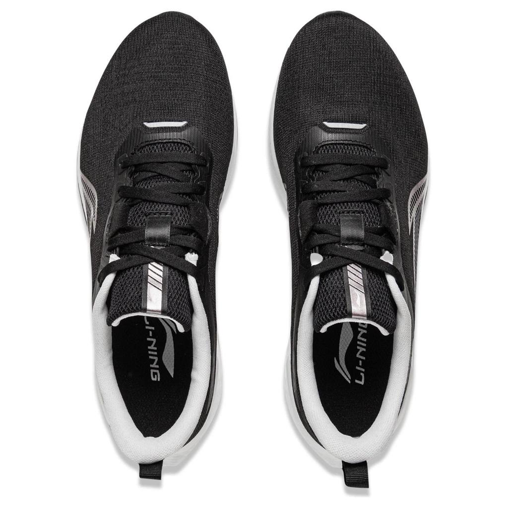 Li-Ning Versatile Comfortable Non-Slip Shock Absorbing Support Low-Top Casual Running Shoes Women sneaker Black ARBU006-4