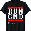 Run CMD Funny Programmer Coding T-Shirt