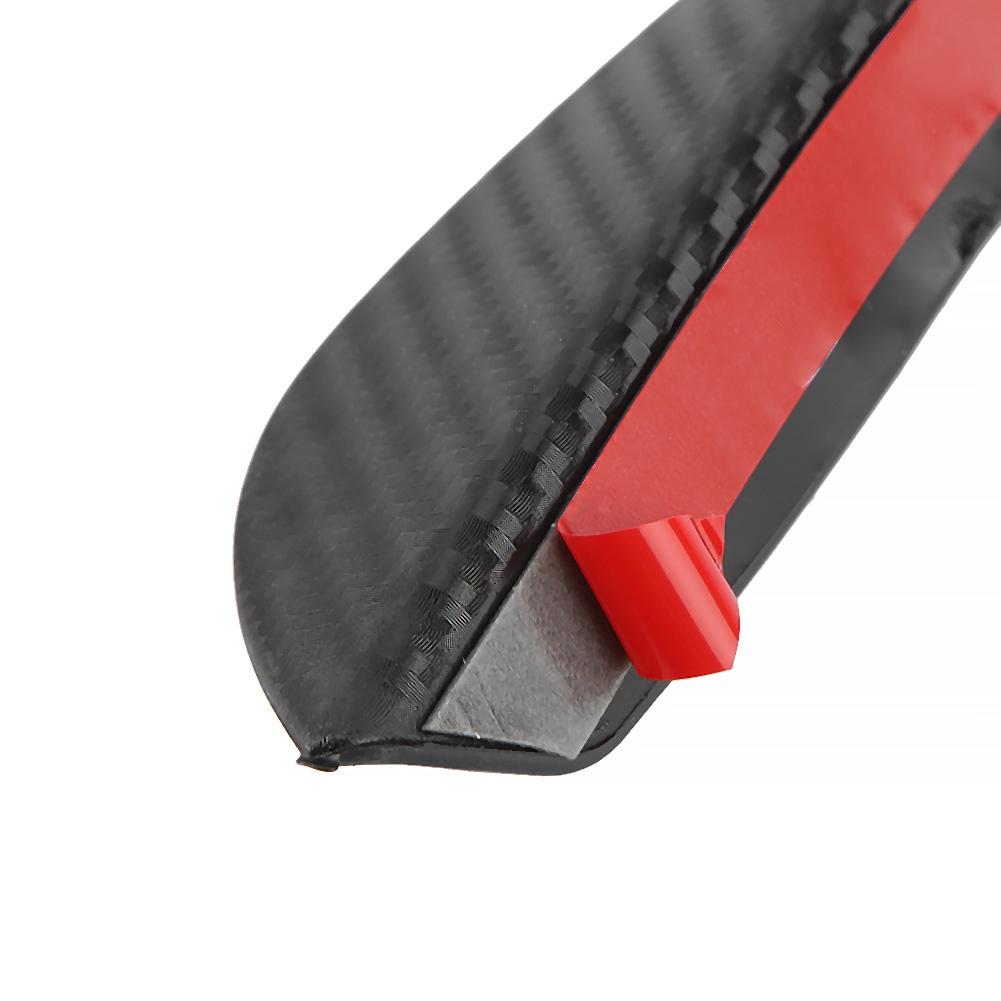 Bumper Lip Front Bumper Wind Splitter Trim Kit Carbon     4 Piece Self Adhesive   Fits Most Cars