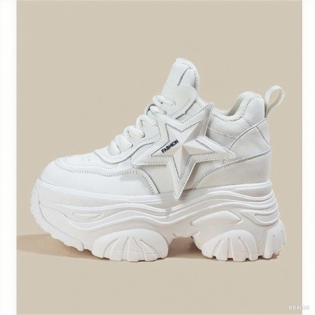 High-value retro dad shoes 2025 new autumn platform small casual fashion inner height-increasing women's shoes 10cm
