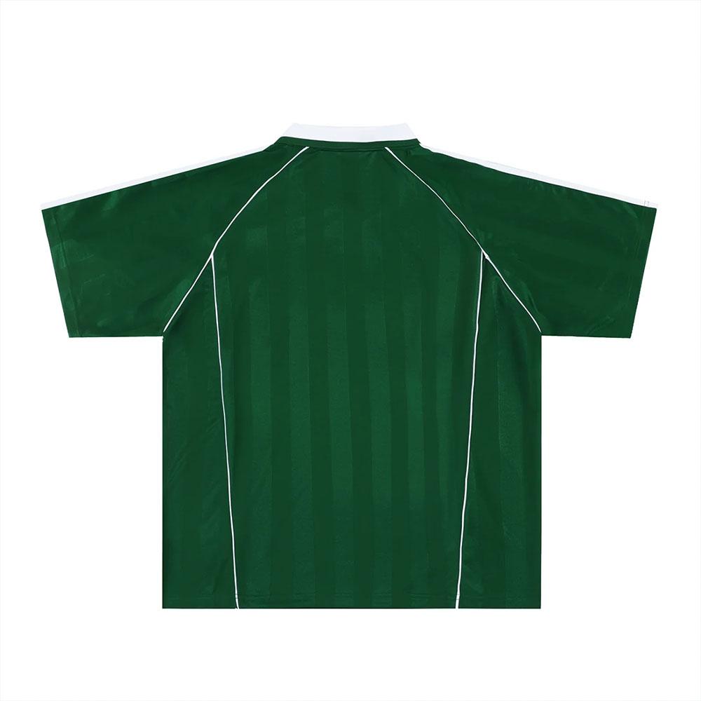 Green Design Soccer Jersey Summer Short Sleeve Men Women Football Tees Casual Fashion Unisex Streetwear Soft V-neck Male Shirts