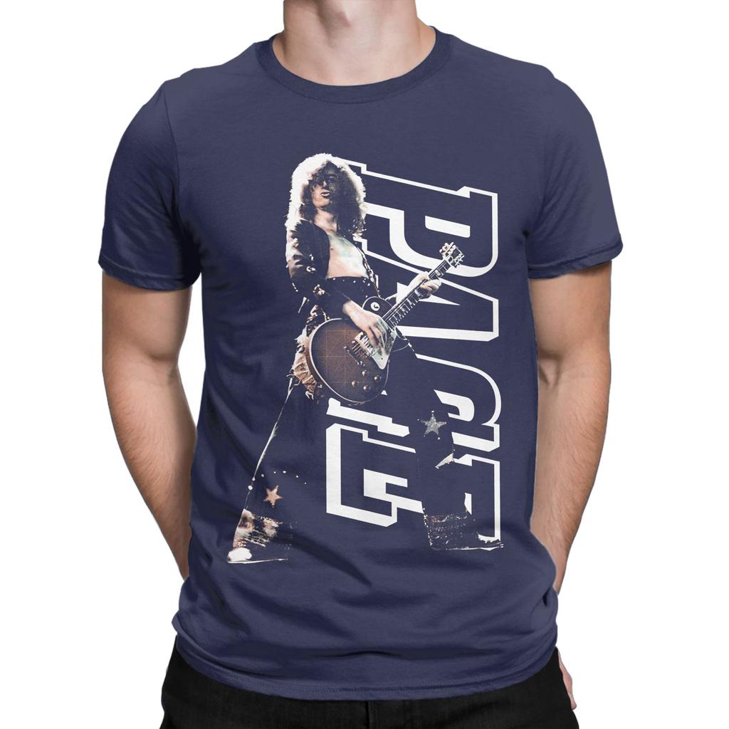 Bílé tričko Jimmy Page Funny Graphic 100% bavlna Trička Jimmy Page Topy pro Unisex