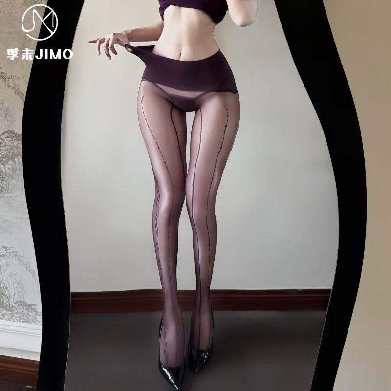 Sexy underwear end-of-season "electric wave" woven lace jacquard sexy stockings seamless silky smooth and shiny pantyhose