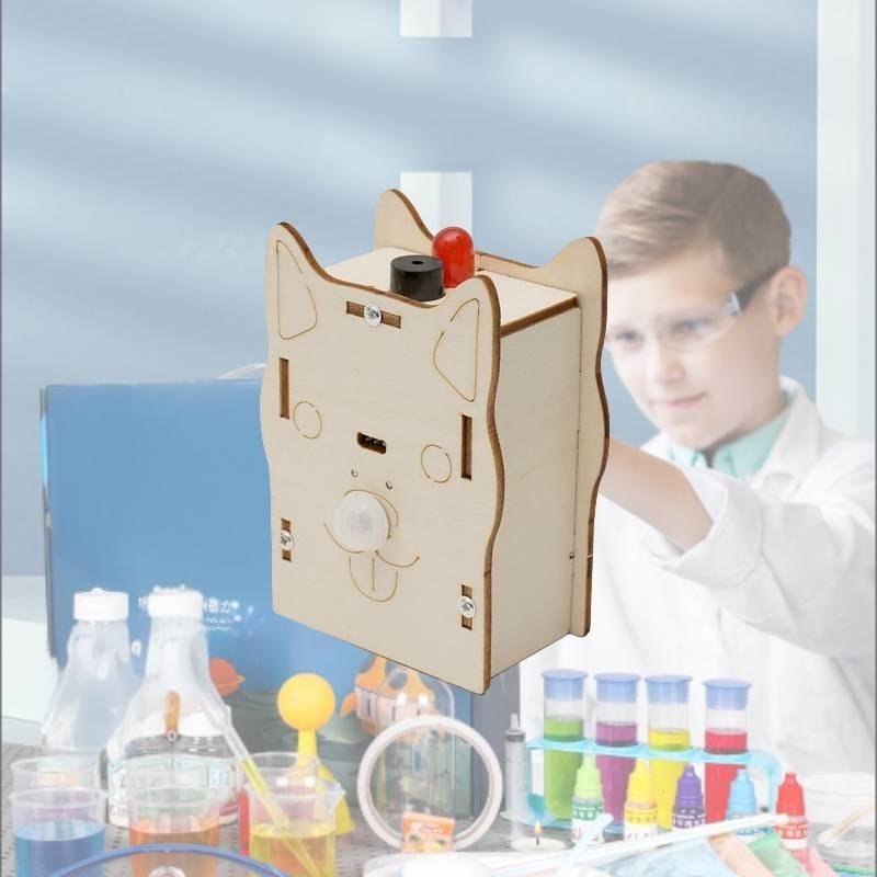 Wooden Stem Science Experiment Kit Human Body Detection Sensor Diy Educational Toy