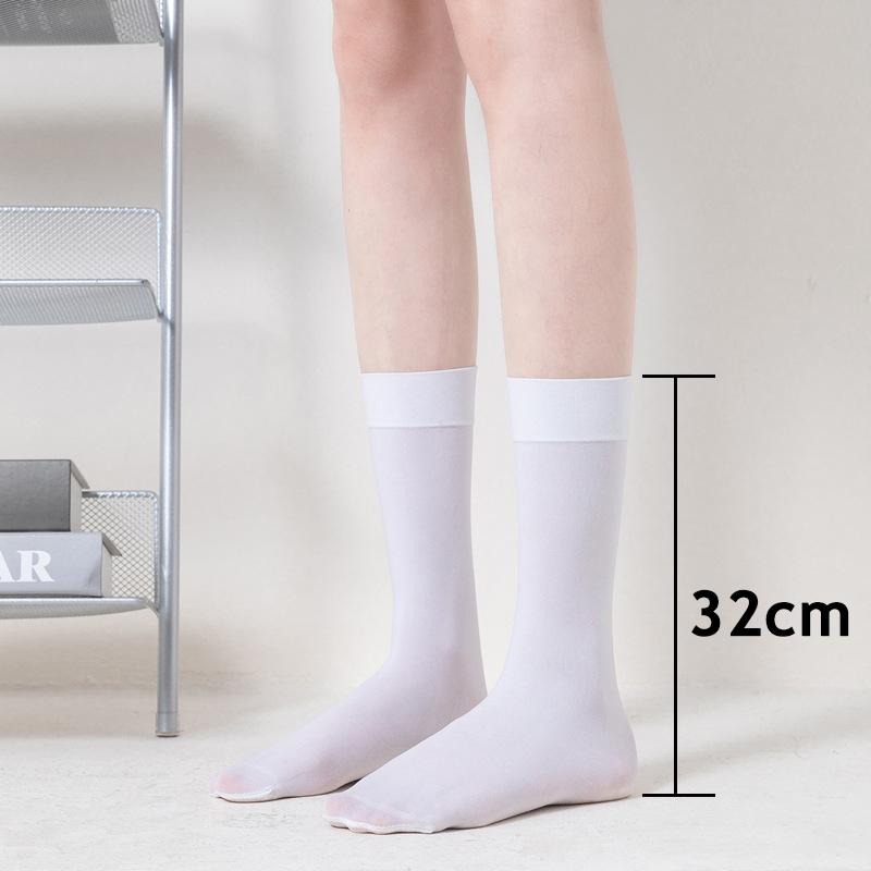 

Lolita Ladies Girls Warm Student Girls Cosplay Socks Sexy Black White Soild Color Long Sock Women Over Knee Thigh High Stockings as picture