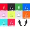 2-1pcs Helmet Short Devil Horns Decoration Stickers Motorcycle Bicycle Helmet Styling DIY Rubber Decor Headwear Accessories
