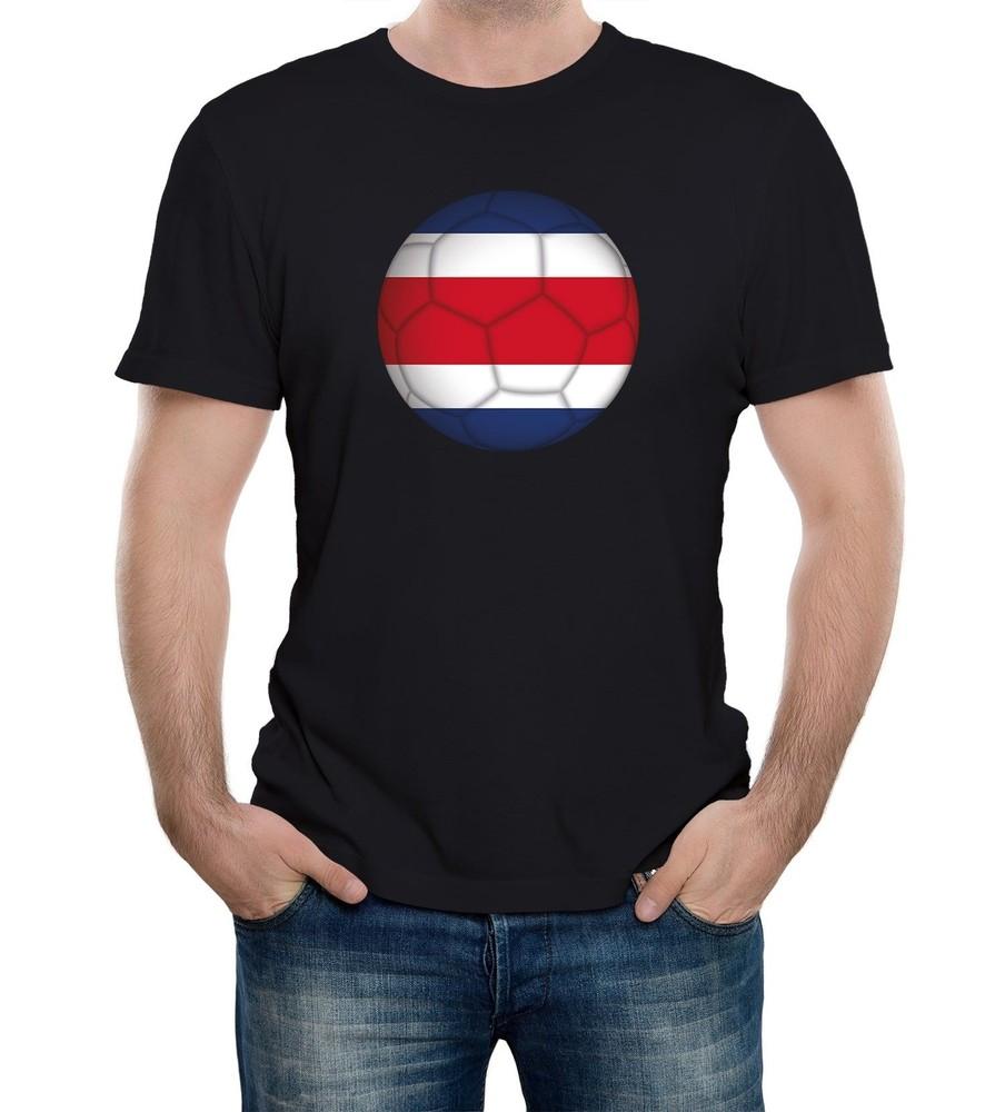 

Mens Costa Rica Football Supporter T-Shirt World Cup Euros Copa America Country XL