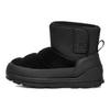 UGG Klasické Mini Semišové Teplé Hrubá Podrážka Suchý zips Krátke Snehule Dámske čižmy Čierne 1143932-BLK