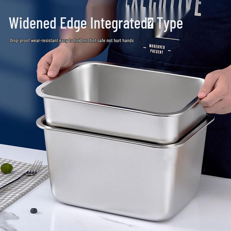 Commercial 304 Stainless Steel Rectangular Food Pan