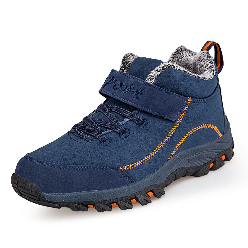 Women Winter Velvet Snow Boots Casual Lace Up Warm Outdoor Cotton Shoes Large Thick Anti Slip Sport Shoe 35-45