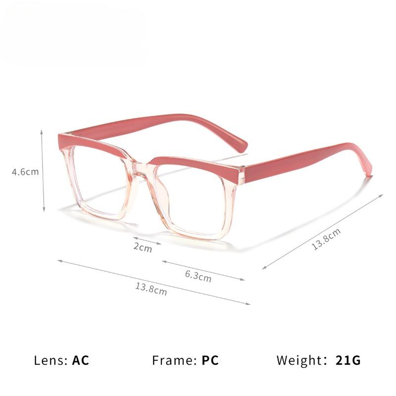 Retro Square Frame Transparent High Definition Anti Blue Light Reading Glasses Men Women Fashion Computer Presbyopia Eyeglasses
