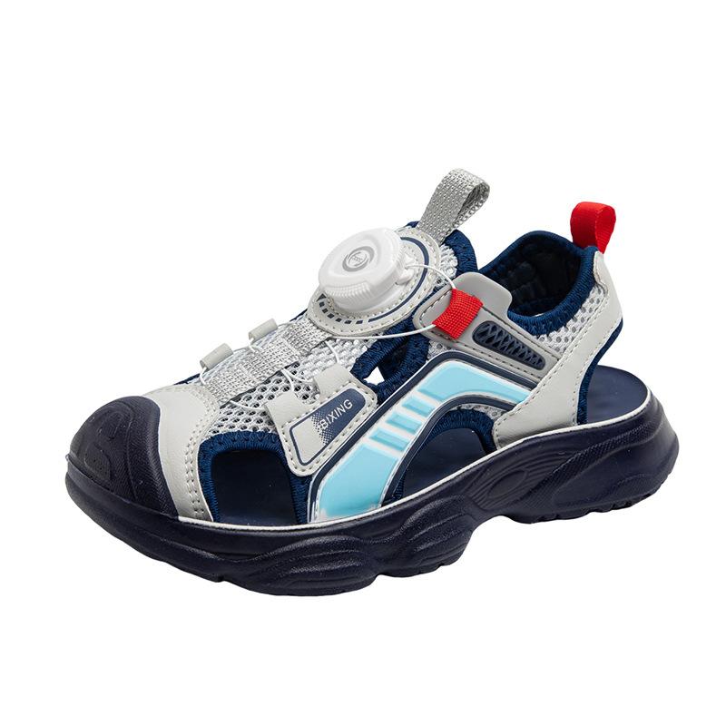 Girls Baotou Sandals 2025 Summer New Boys Sports Sandals Breathable Soft Sole Beach Shoes Children's Sandals Tide