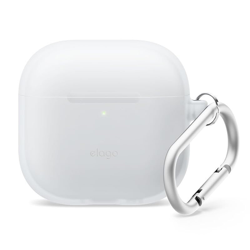 

[elago] AirPods 4 correspondence case silicon cover carabiner With Shockproof soft Thin Fall prevention wireless charging MagSafe [ AirPods4 air pots