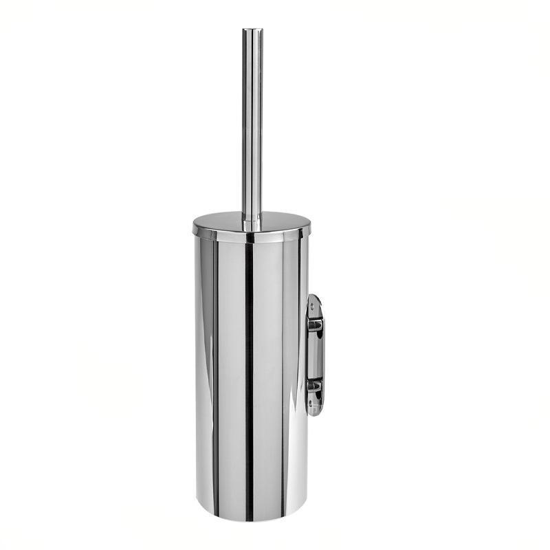 Stainless Steel Wall-Mounted Toilet Brush Set, Punch-Free & Odor-Proof.