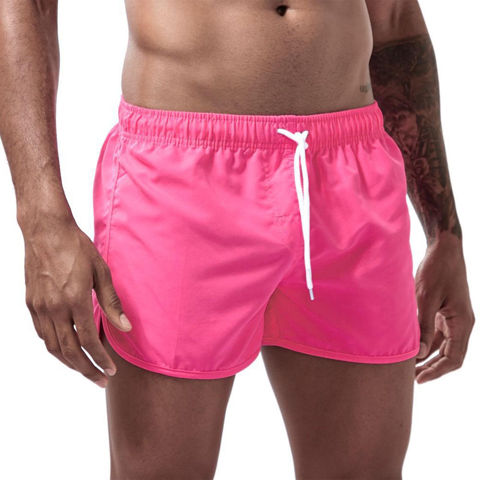 

Мужские пляжные повседневные пляжные брюки с принтом, водонепроницаемые пять брюк, шорты для плавания, шорты XL арбуз красный