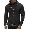 Men's 2025 Winter Knitted Coat High Neck Button Oversized Fashion Sweater